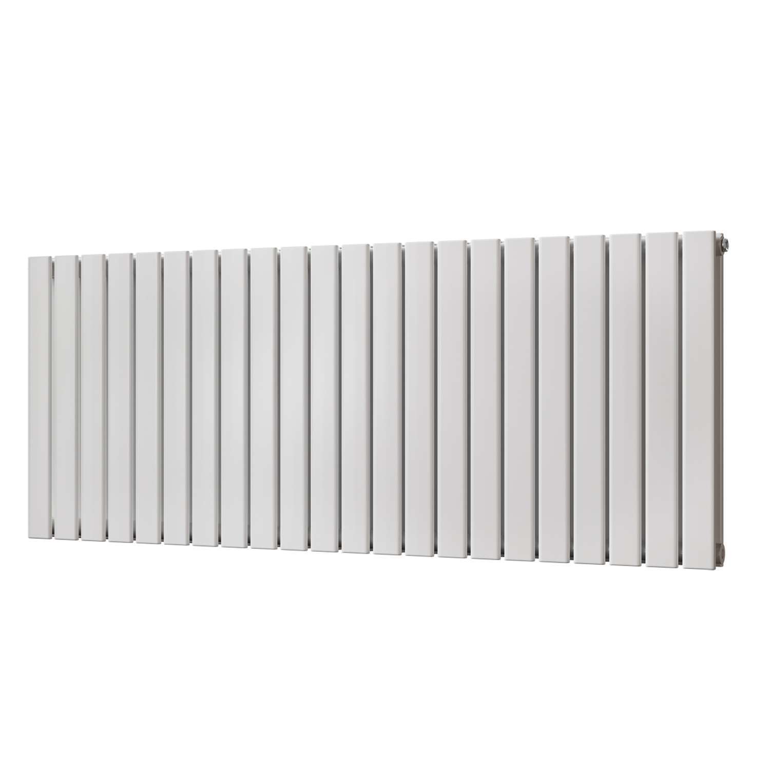 Uk Radiators Typhoon - White Vertical Radiator Double Panel - Feet Included - White / 600Mm / 1496Mm