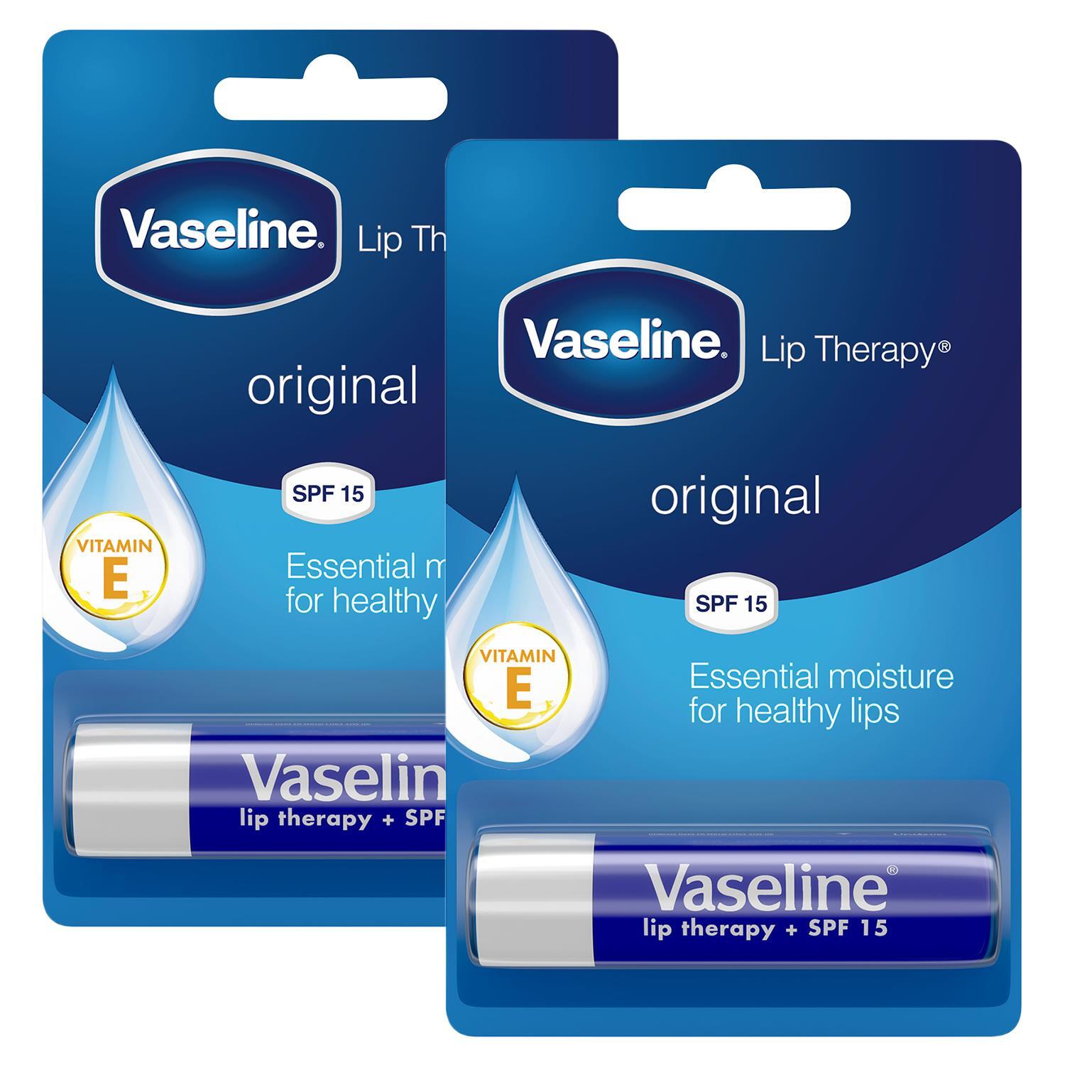 Avant-Garde Brands Ltd Vaseline Original Lip Balm Stick - Hydrating, Spf 15, Non-Greasy Formula For Dry Lips (4G) | Wowcher - Image 4