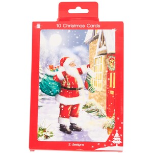 Pack of 10 Father Christmas Cards