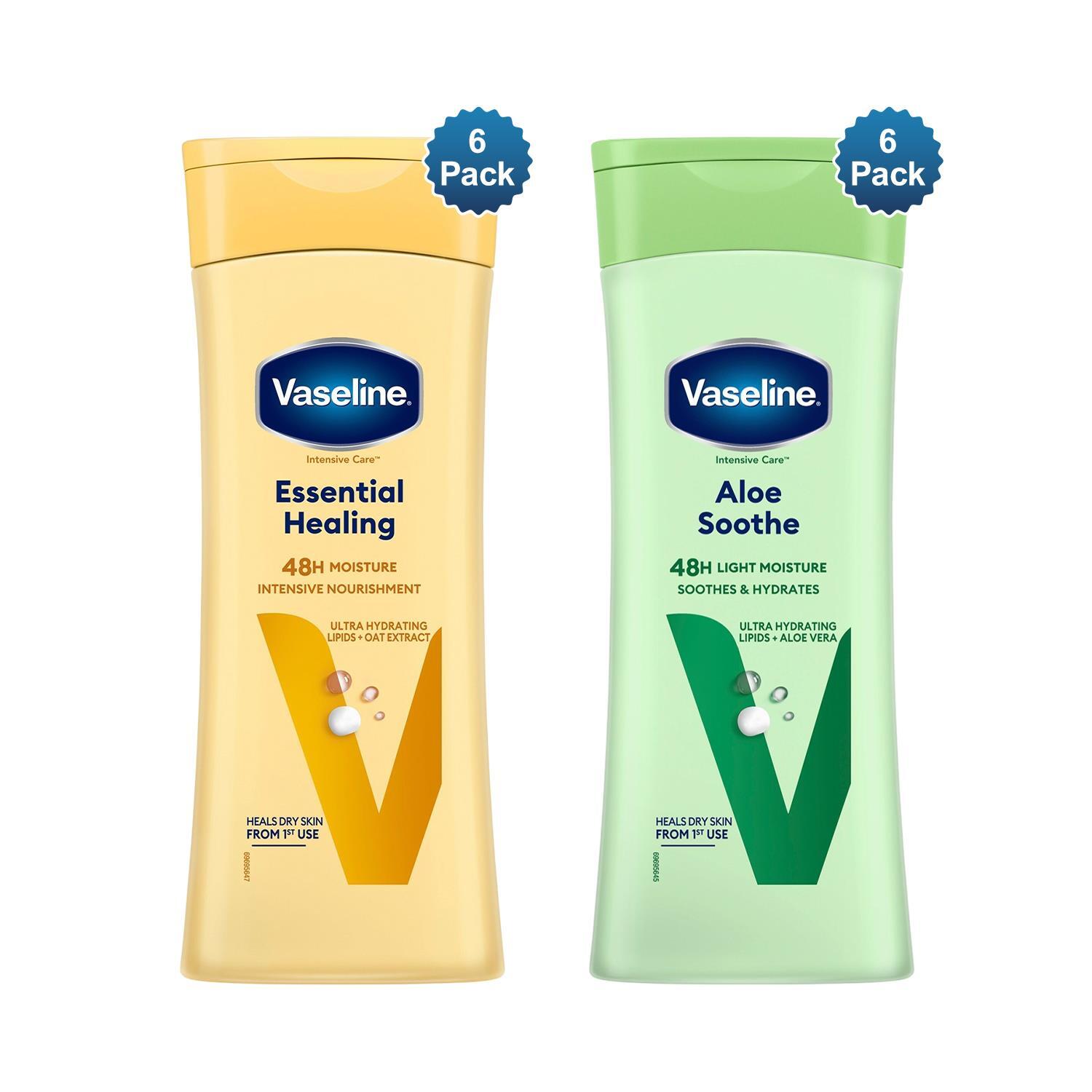 Avant-Garde Brands Ltd Vaseline Essential Healing & Aloe Hydrating Body Lotion 400Ml, 6 Pack - Deep Moisturising For Dry & Sensitive Skin | Wowcher - Image 6