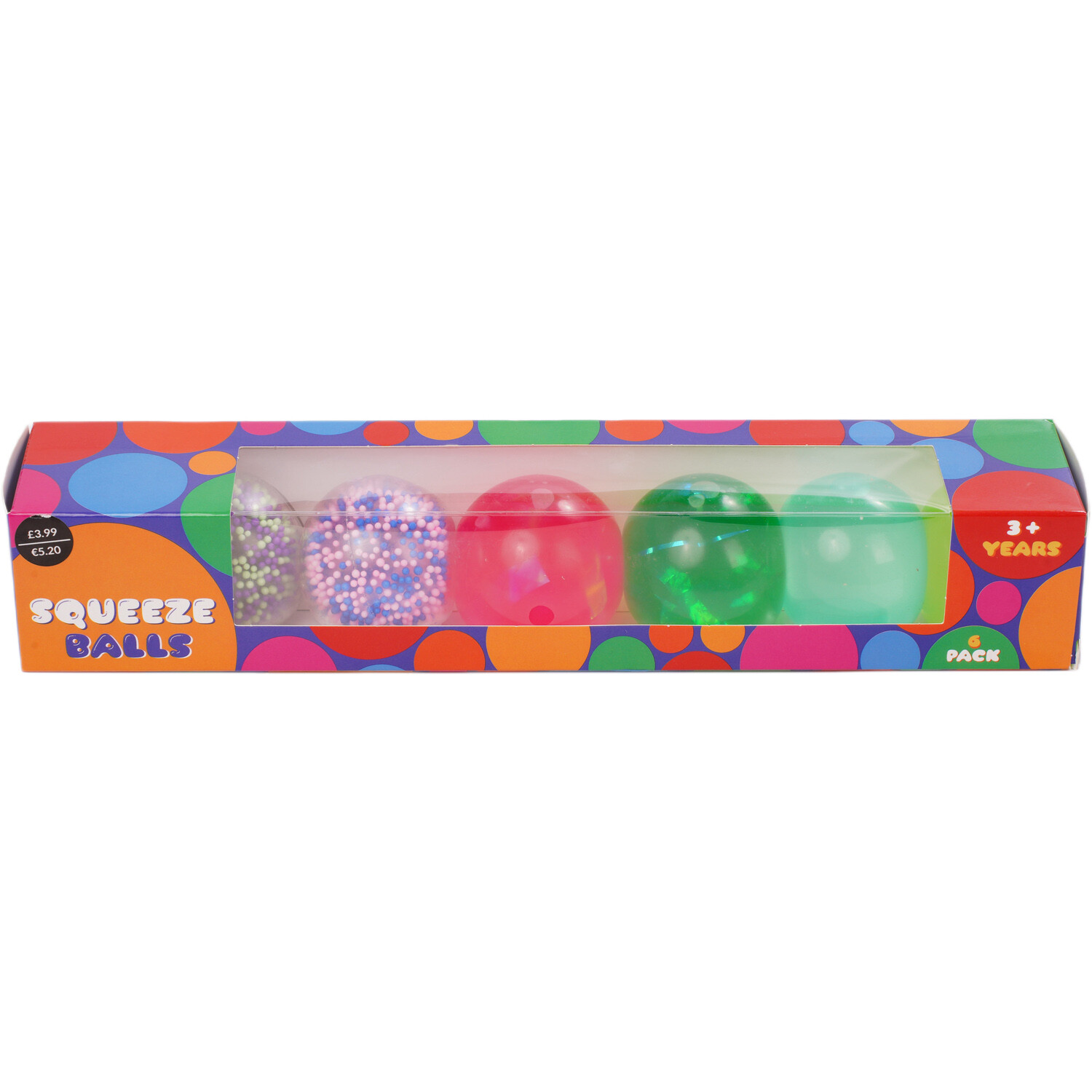 Pack of 6 Squeeze Balls