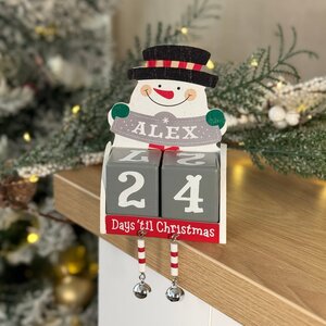 Pre-personalised Wood Advent Block Calendar - Over 80 Titles - Molly