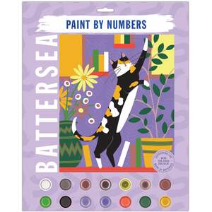 Battersea Paint By Numbers Craft Kit, Cat, Wall Art, Personalised Crafts, Home Décor,Crafting Gift