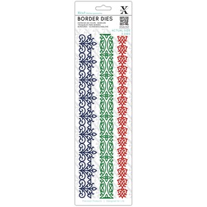 Xcut Border Dies Art & Craft Borders, 3 Pieces, Carbon Steel, Art Craft, Cutting
