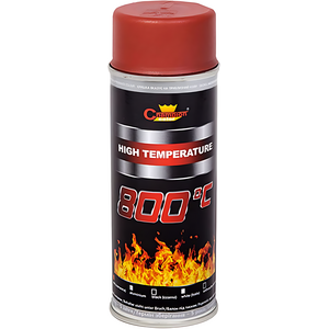400 mL Red Heat-Resistant Enamel Spray Paint Silicone-Based Up to 800 C