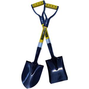 Pegdev Winter Micro Shovel Set Square & Round Fibreglass
