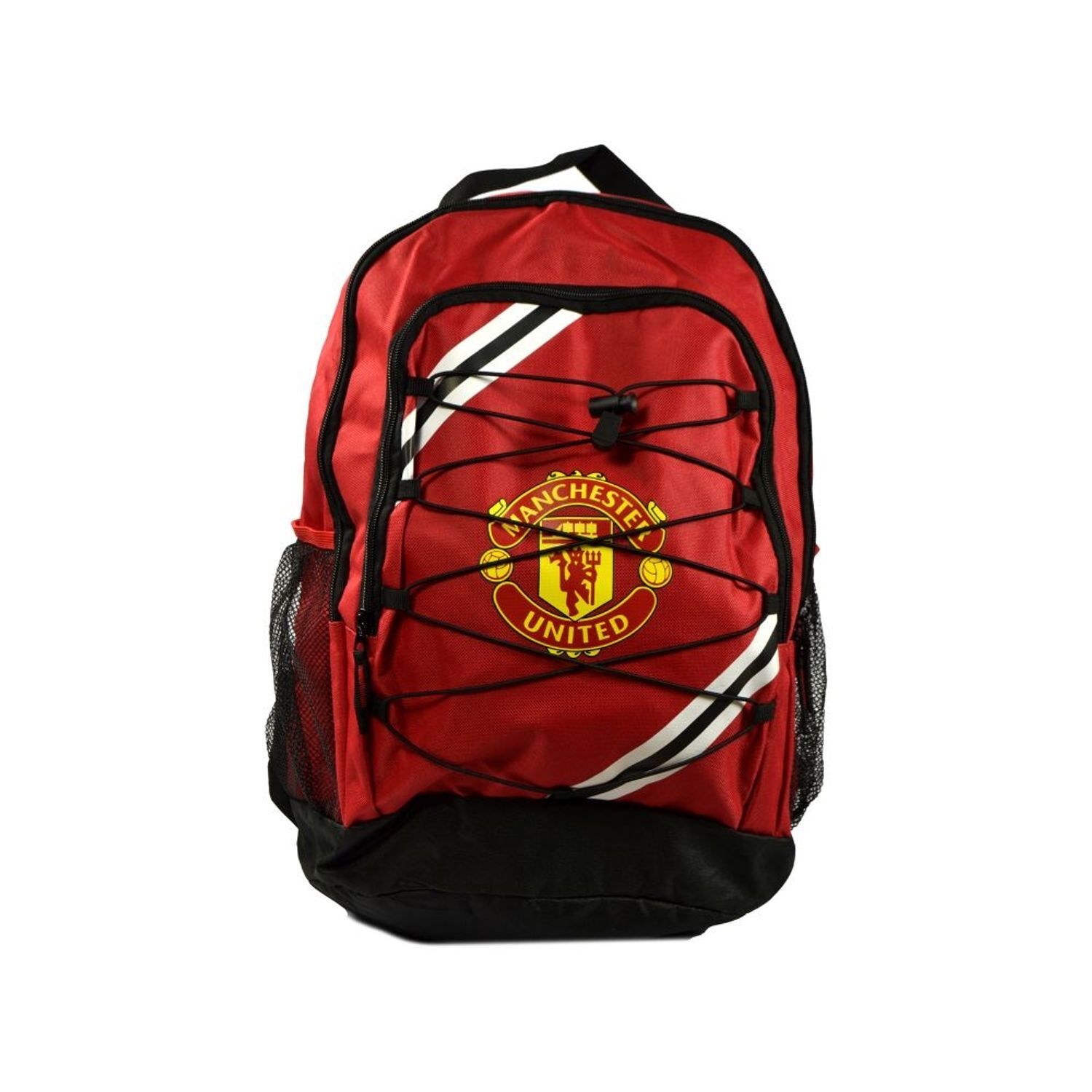 Manchester United Fc Core Stripe Backpack - Red