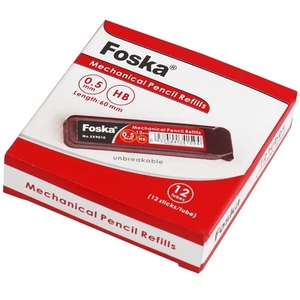 12 Tubes of 0.5mm Mechanical Pencil HB Black Lead Refills