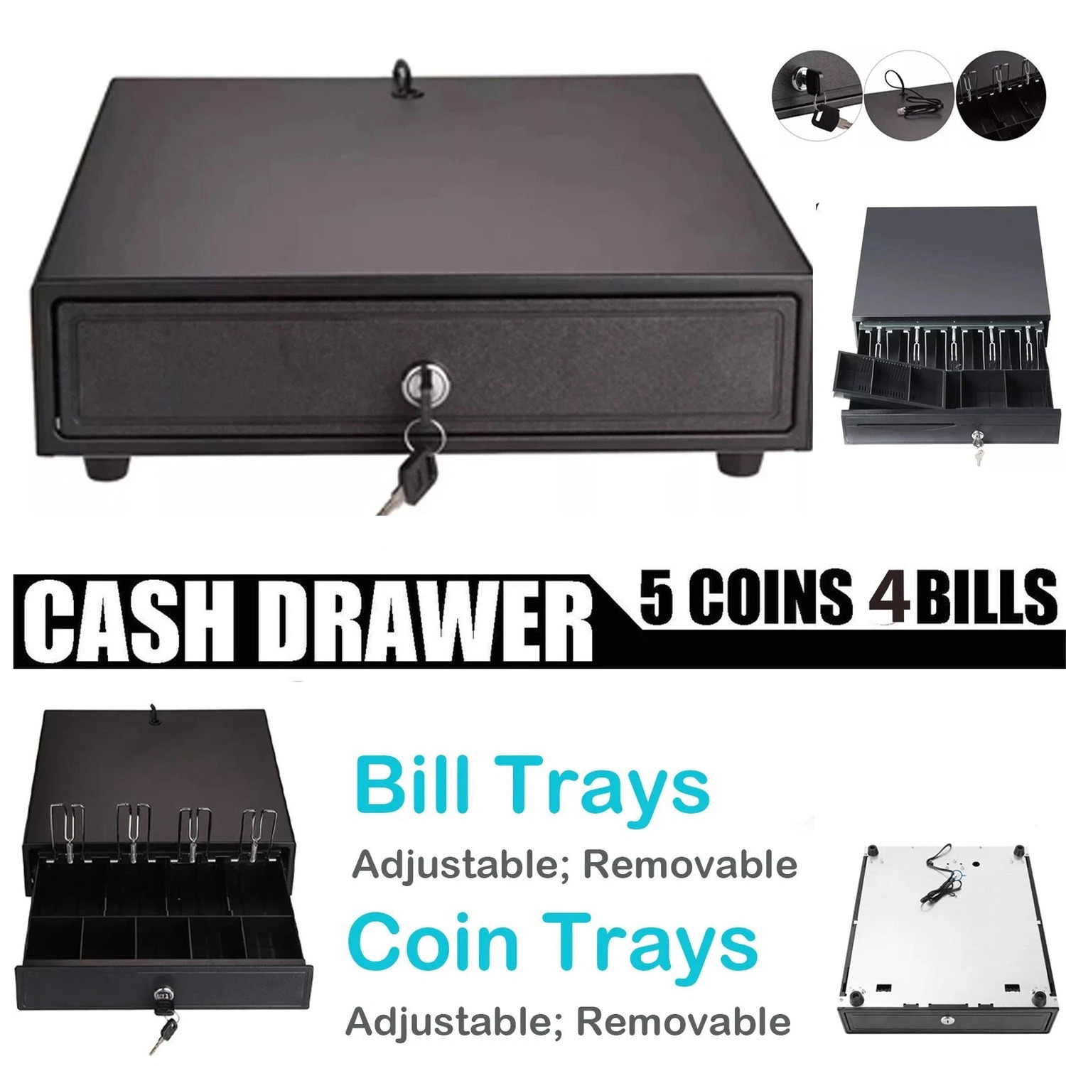 Atek Cash Drawer - Black