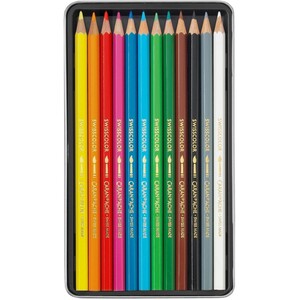 Swisscolor Aquarelle 12 Water-Soluble Colour Pencils - Metal Tin