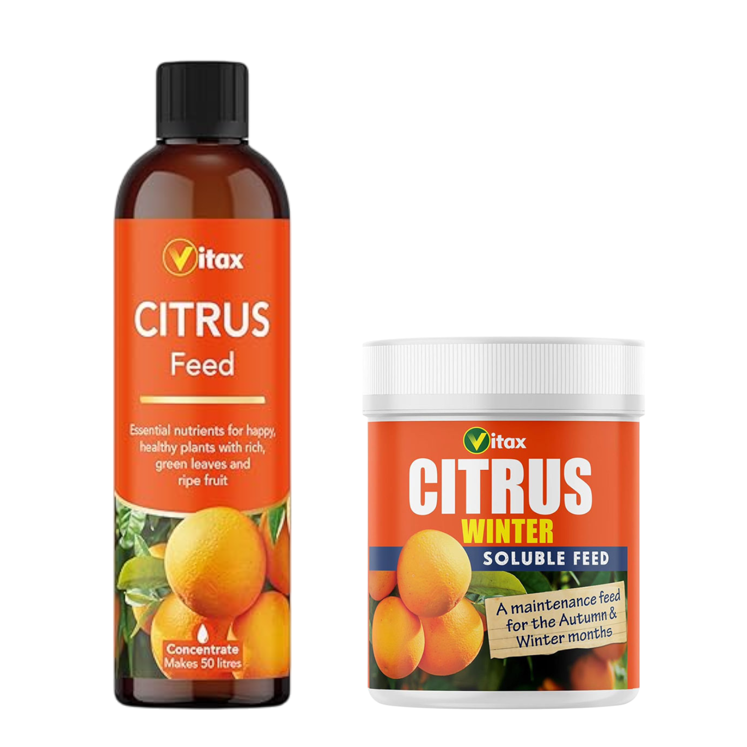 Vitax Citrus Fruit Tree Feed Liquid Fertiliser 250ml & Winter Soluble 200g - Image 3