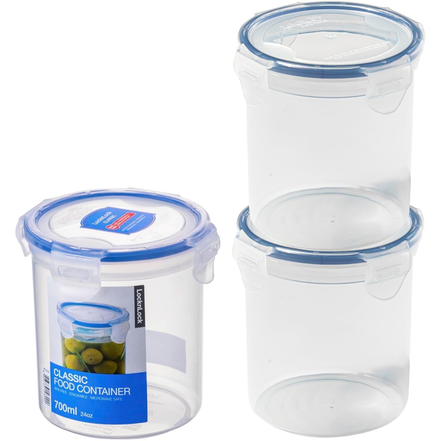 Locknlock Round Food Storage Container 700Ml Pack Of 3 - Image 2