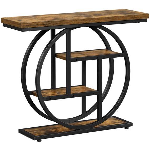 Yaheetech Rustic Industrial Console Table