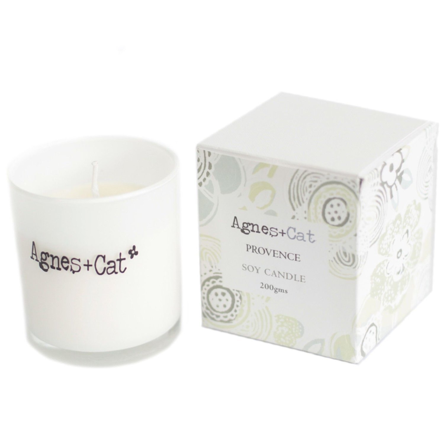 Kdmd Unisex White Agnes & Cat Provence Soy Votive Candle With Floral Notes In - Image 2