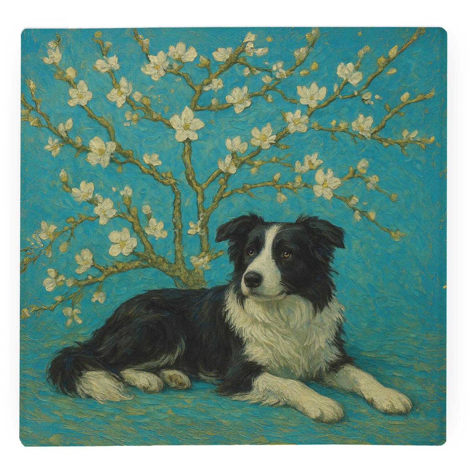 Image of Van Gogh Border Collie Large Square&hellip;