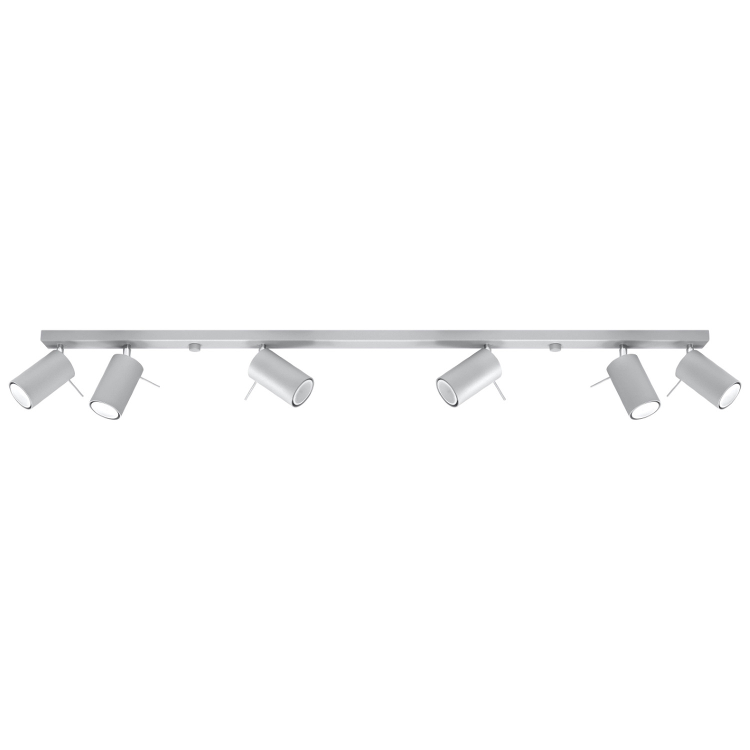 Sollux Lighting Ceiling Lamp Ring 6L Grey - Gray