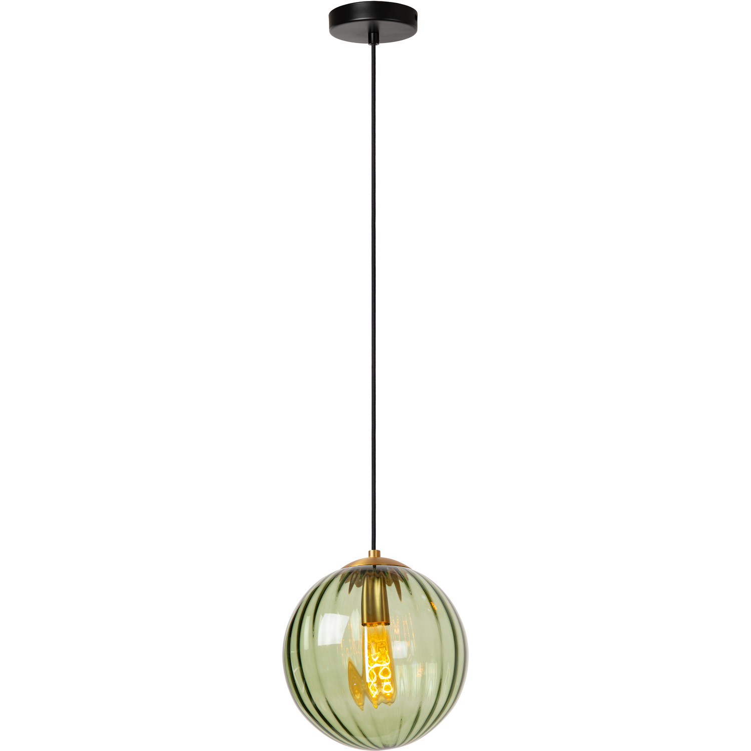 Lucide Monsaraz Retro Pendant Light - 25cm - Green - 1x E27 - Image 5
