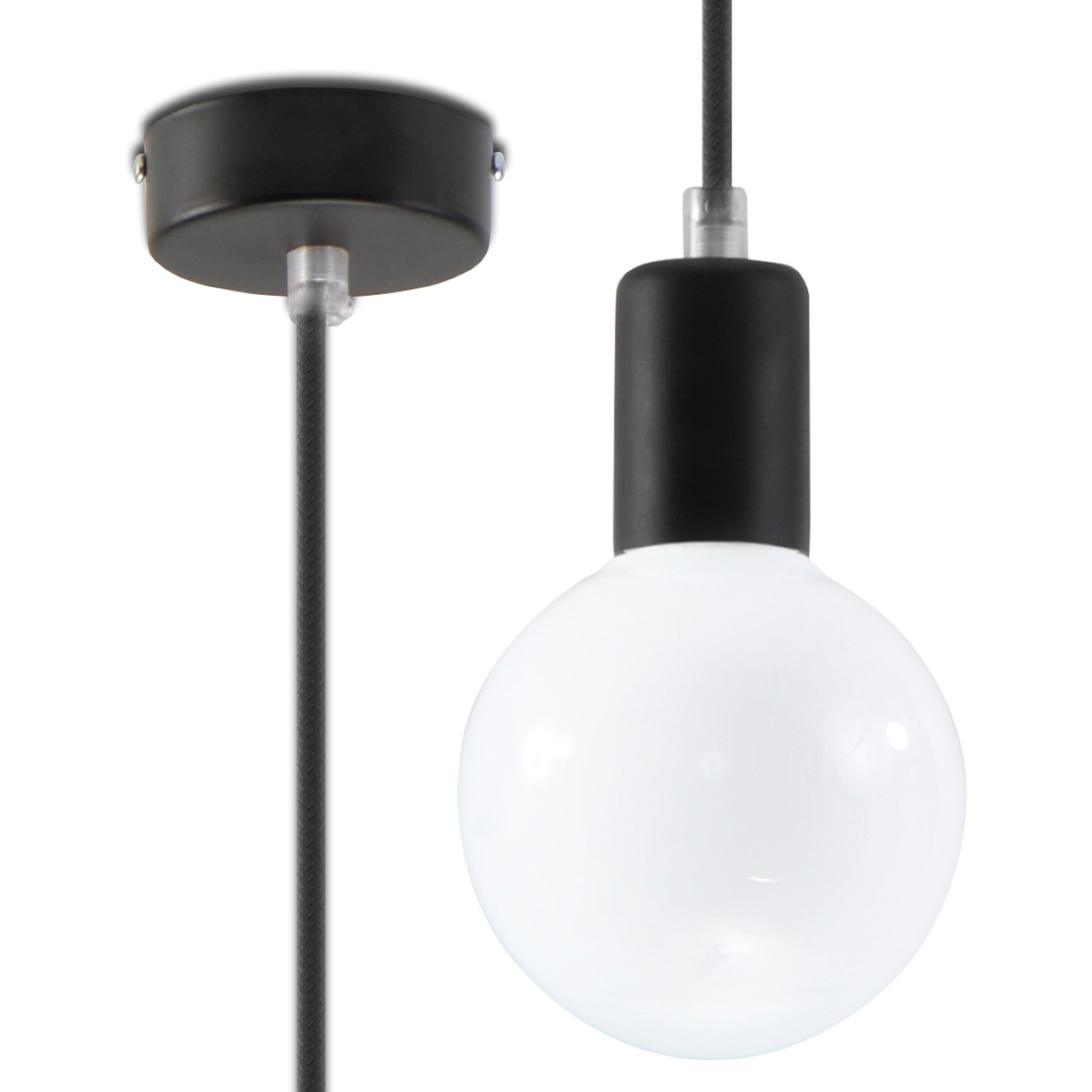 Sollux Lighting Black Hanging Lamp Edison - Image 2