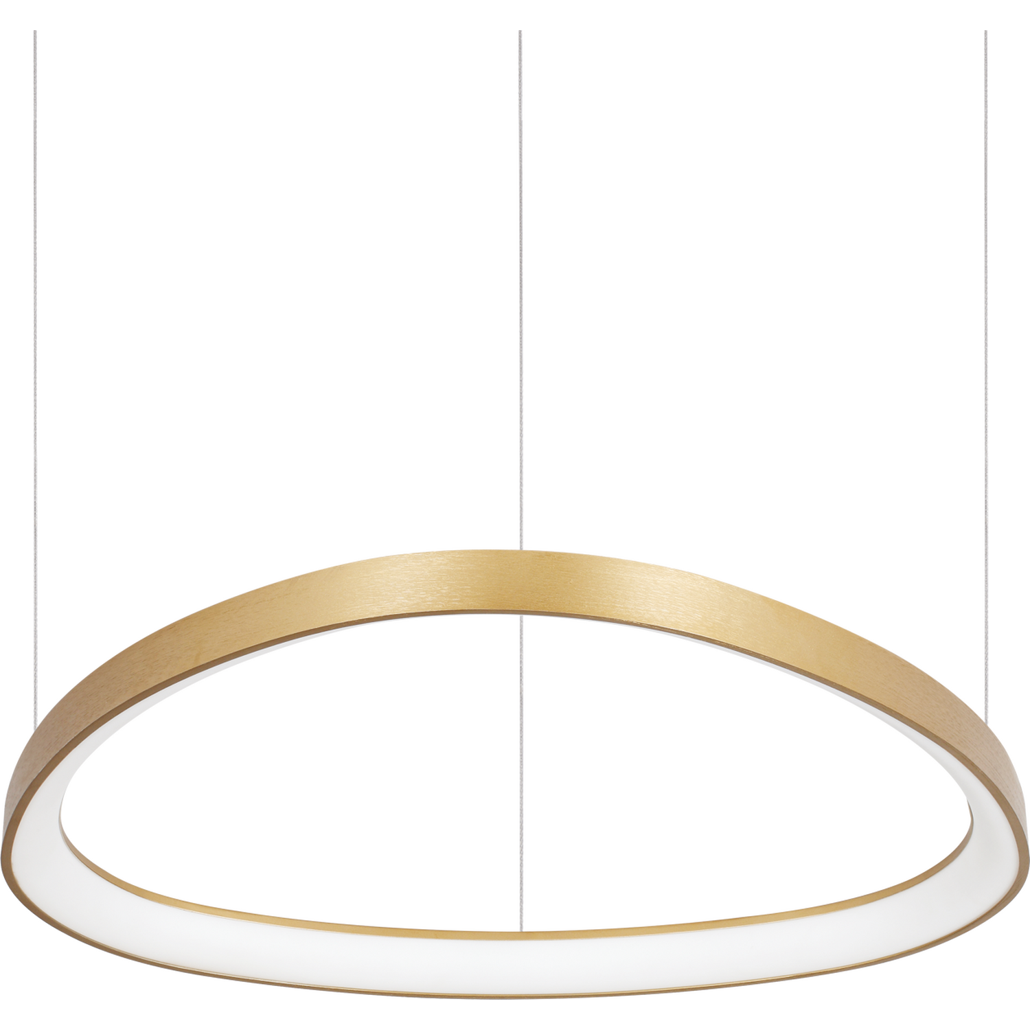 Gemini LED Decorative Integrated Pendant Light Brass, 3000K - Image 2