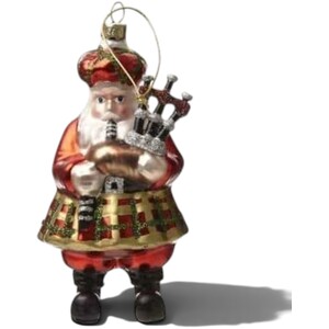 Scottish Santa Christmas Tree Decoration