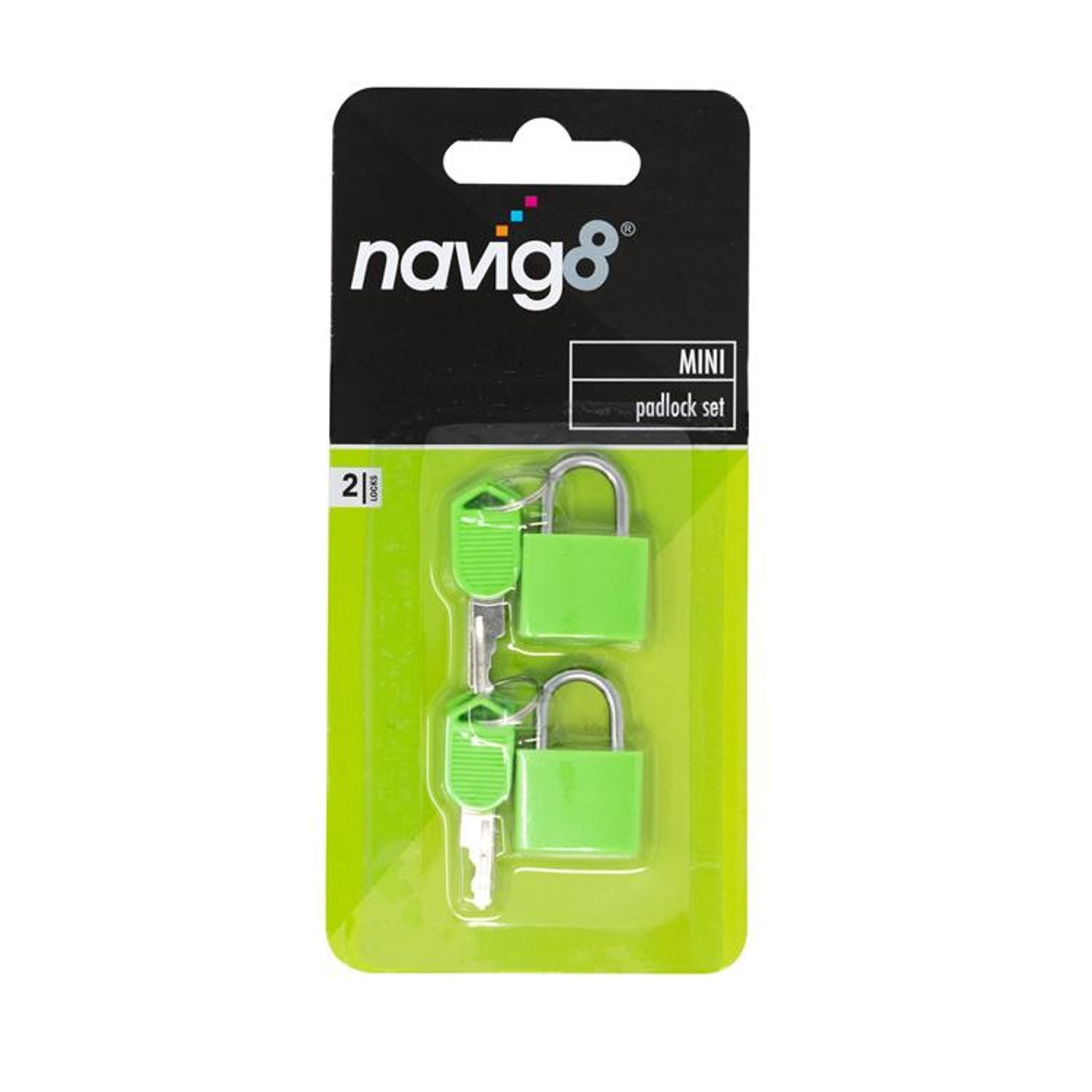 Navig8 Mini Padlock Set 2Pk - One Colour