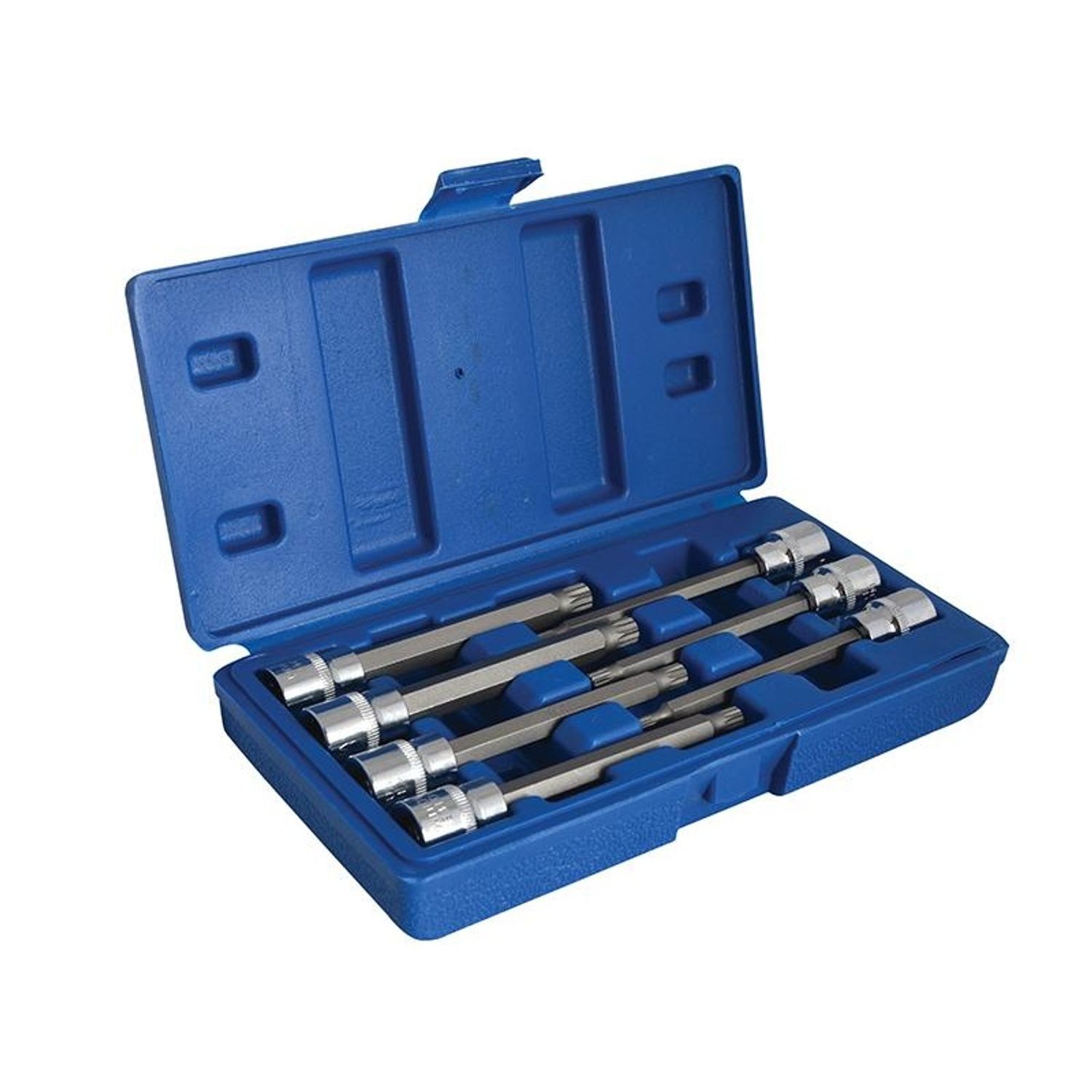 Bluespot Tools 3/8In Drive Extra Long Spline Socket Bit Set, 7 Piece - Multi Colour