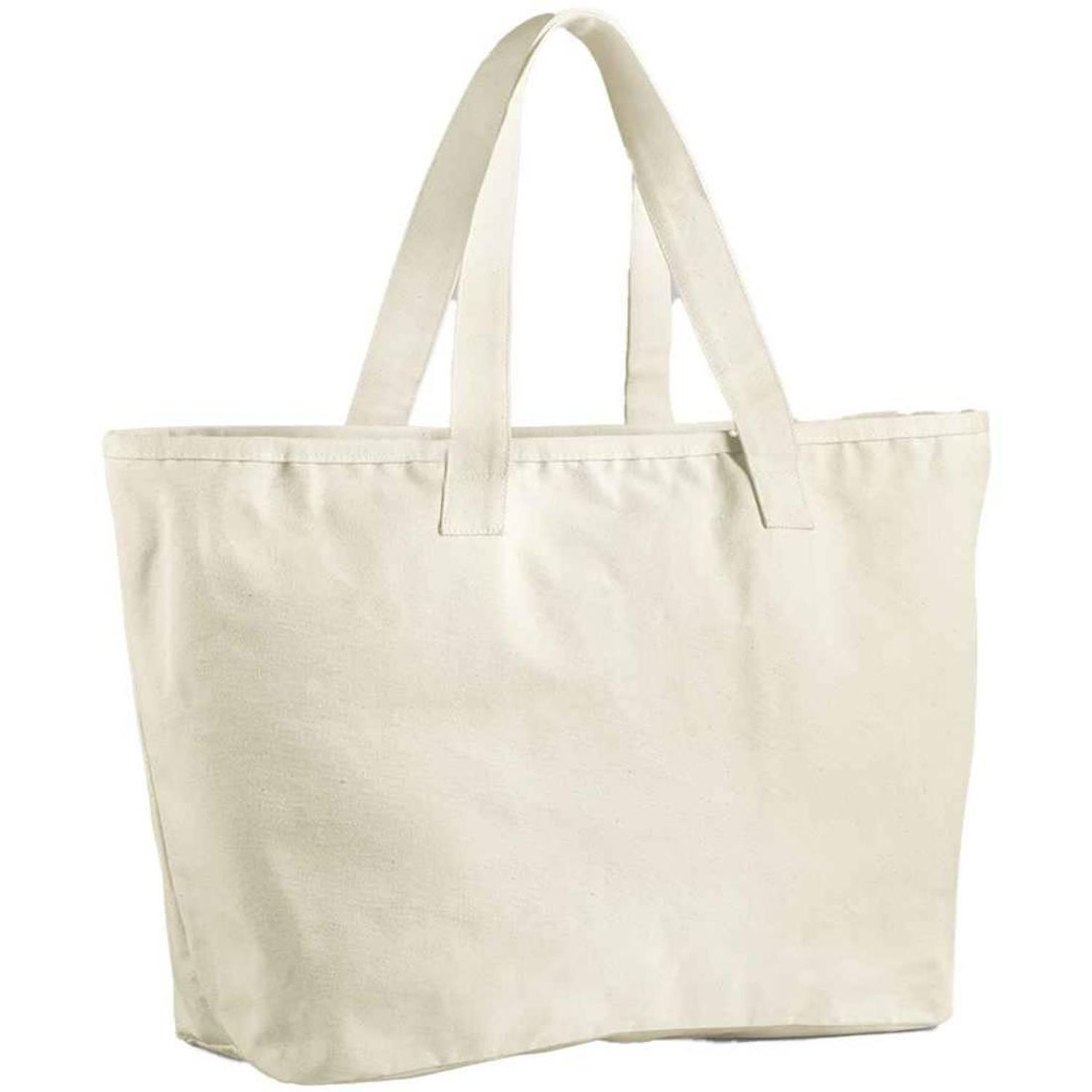 Westford Mill Canvas Heavy Duty Tote Bag C - Natural