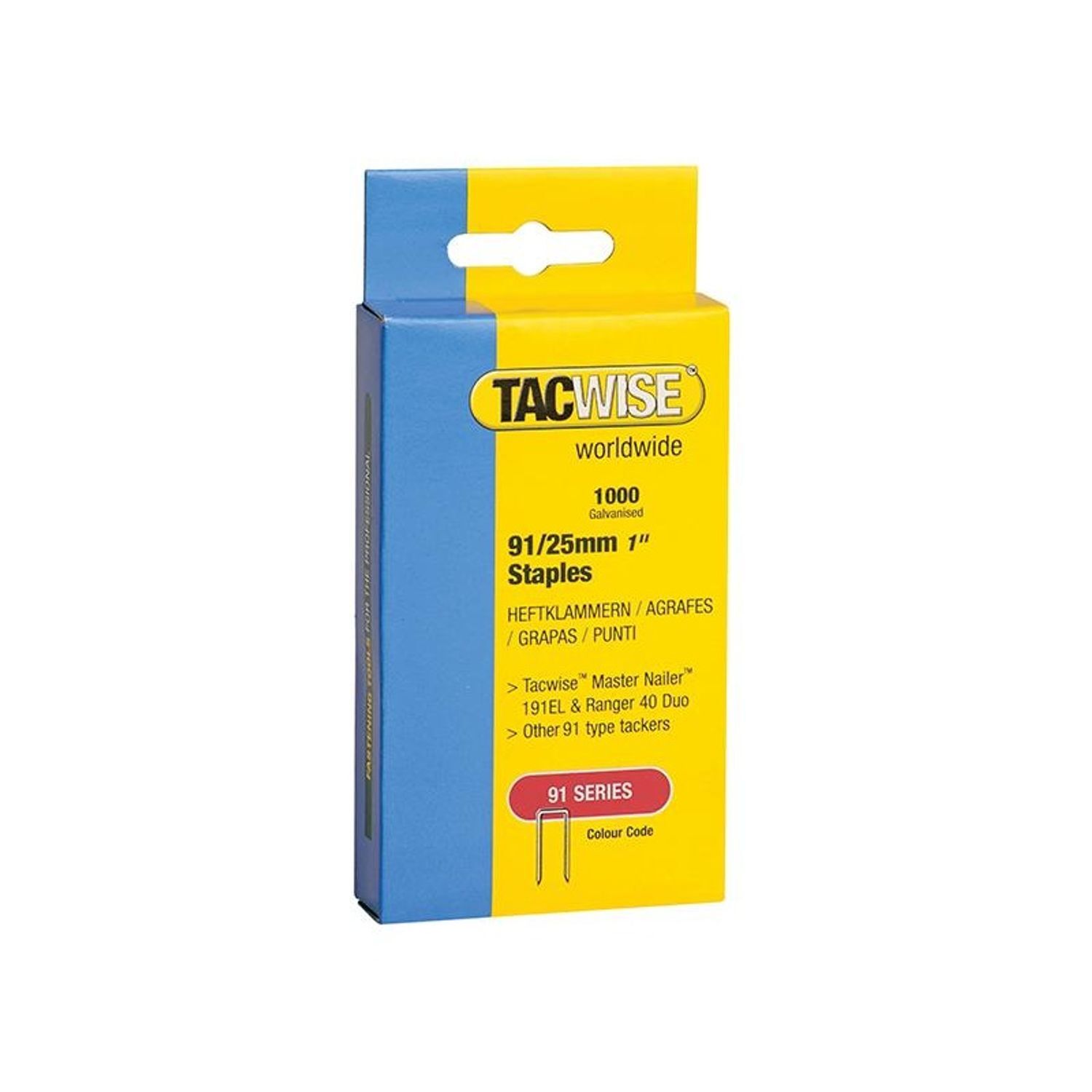 Tacwise 91 Series Staples B - Multi Colour