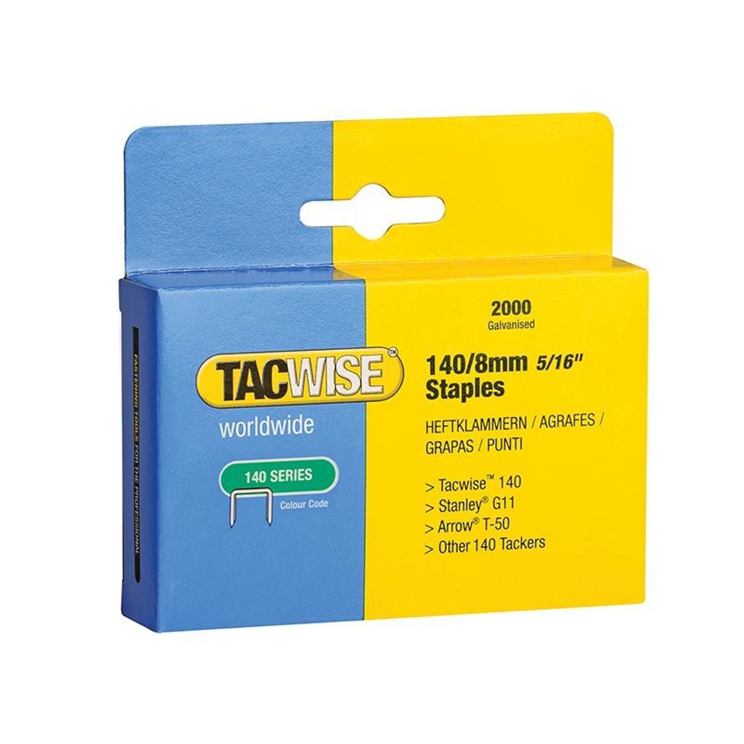 Tacwise 140 Series Staples D - Multi Colour