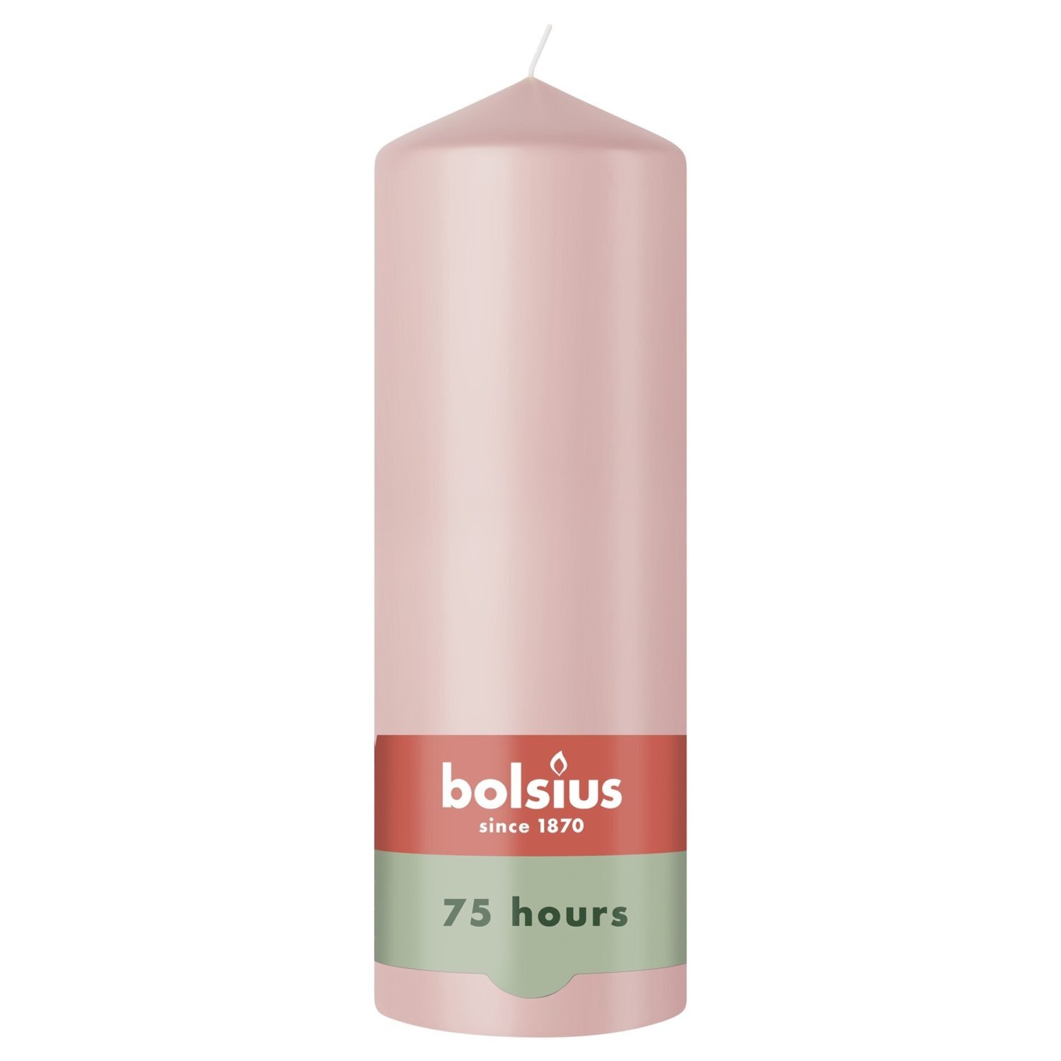 Kdmd Pack Of 6 Bolsius Misty Essentials Pillar Candles - Pink / 3