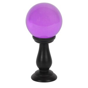 Small Purple Crystal Ball on Stand Fortune Telling & Home Decor