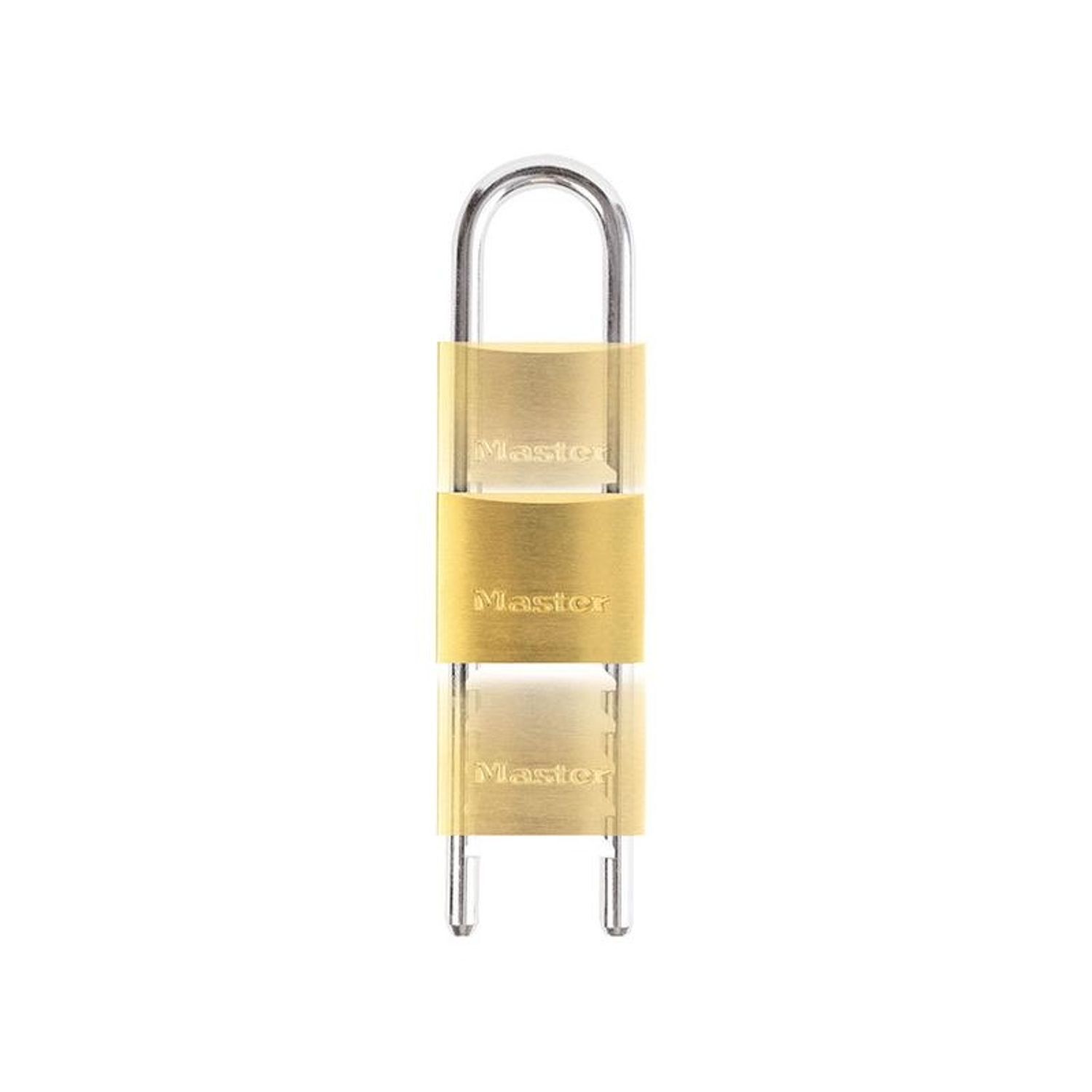 Master Lock Solid Brass 50Mm Padlock With Adjustable Shackle