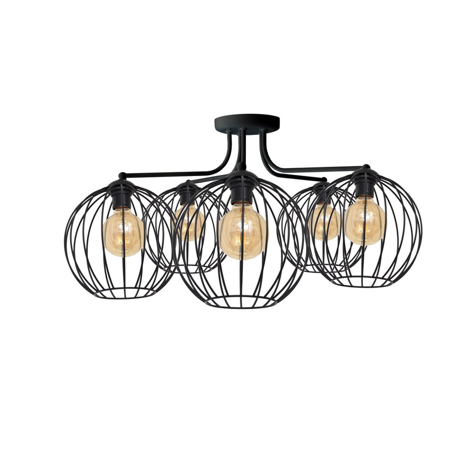 Helam Lighting Mercure Ceiling Light Black