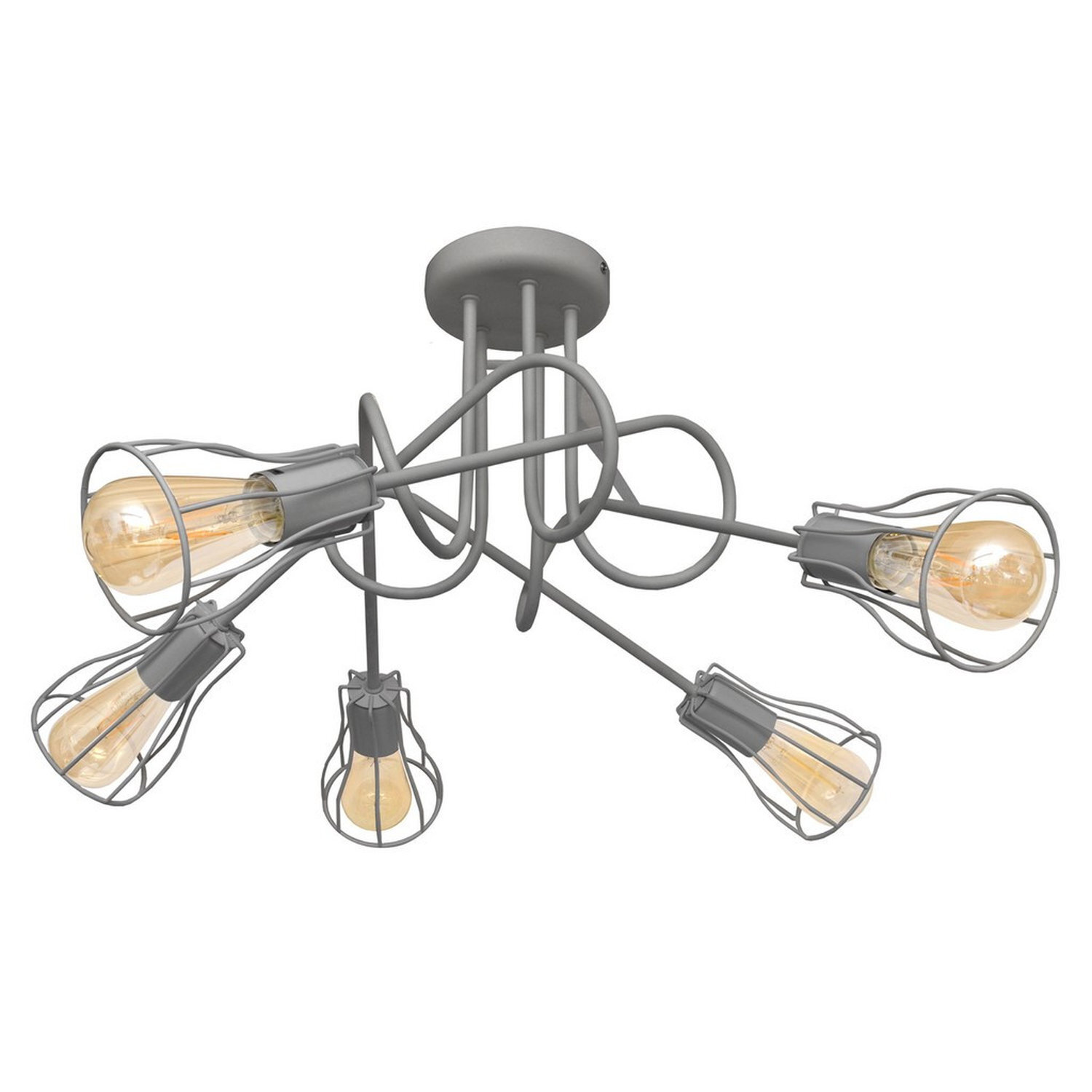 Helam Lighting Oxford Ceiling Light Grey