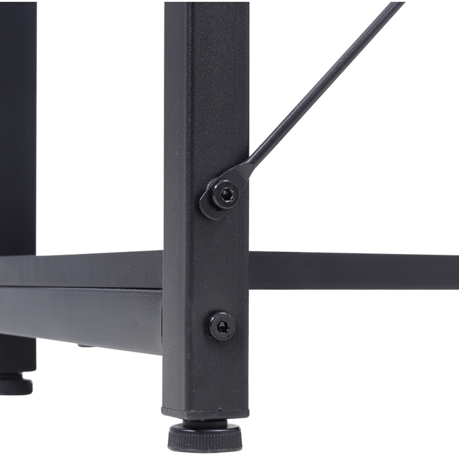 Computer Desk With Shelves On Both Sides - Brown 120cm