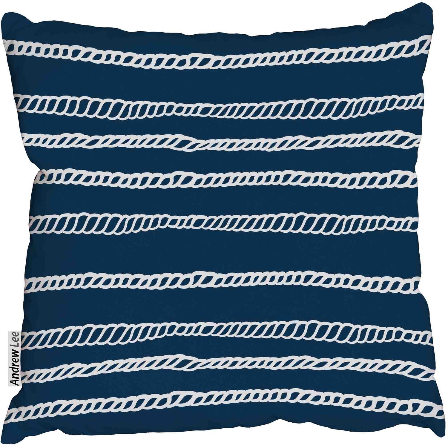 Rope ornament Cushion - blue / 60cm