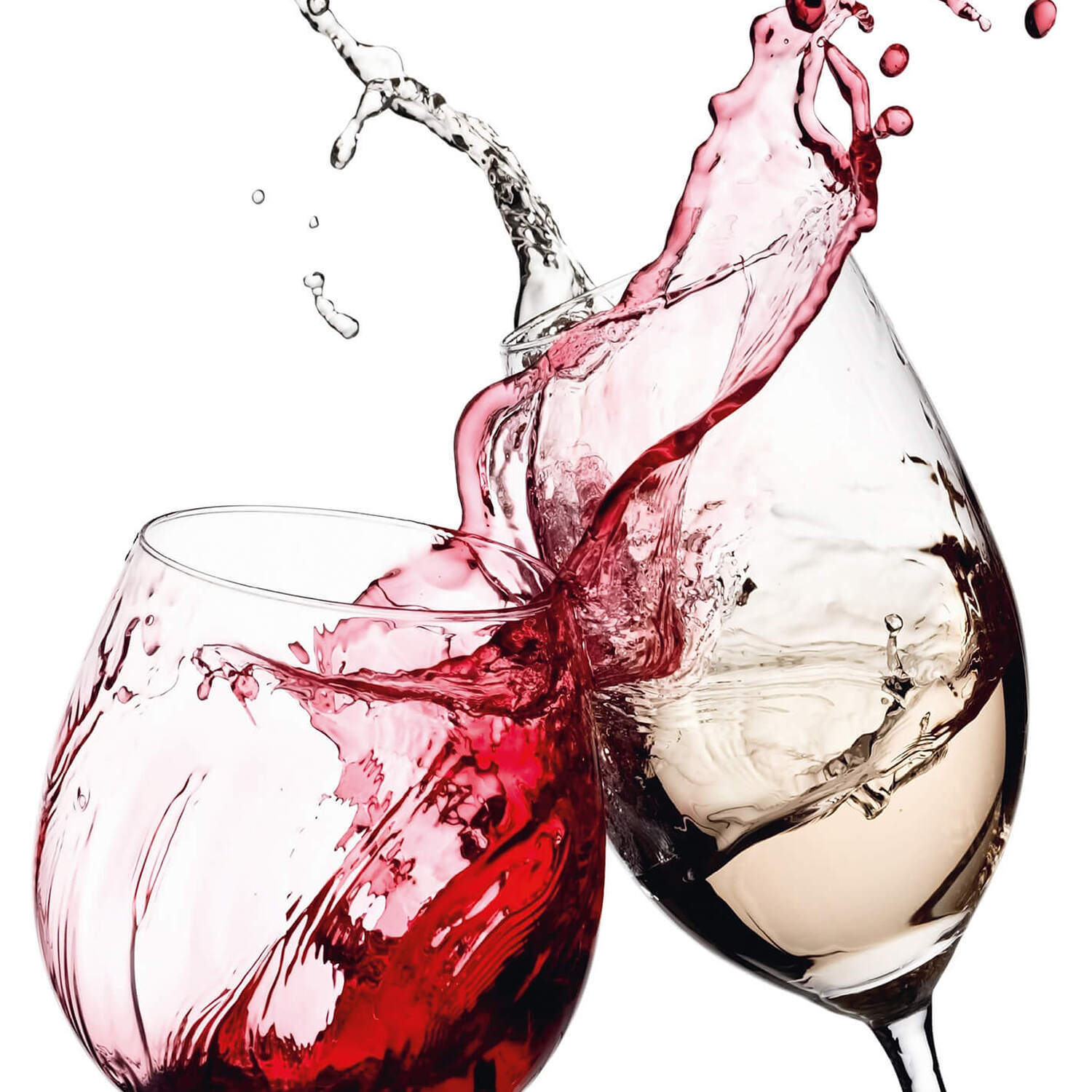 Wall-Art Wine Glasses Wall Mural - Red / 260Cmcm
