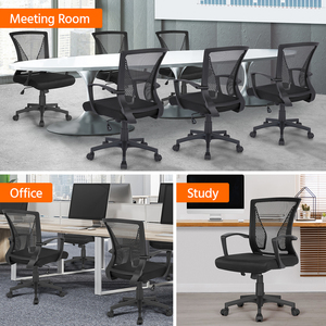 Set of 2 Ergonomic Mid-back Office Chair