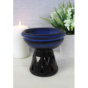 Ombre Oil Burner with Triangle Cutouts Sophisticated Aromatherapy