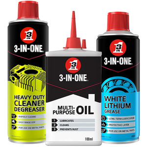 3-IN-ONE Leisure Bundle Drip Oil, Grease Spray and Degreaser Spray, 2 Pack