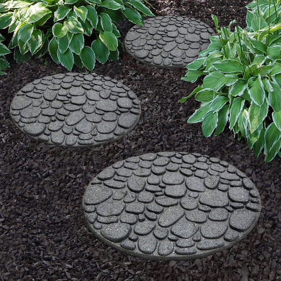 River Rock Garden Stepping Stones
