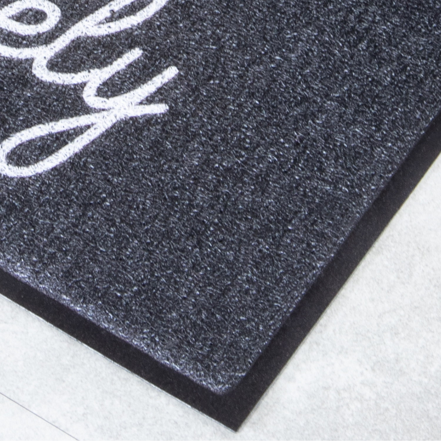 Black Hello Lovely Indoor Outdoor Doormat - Black