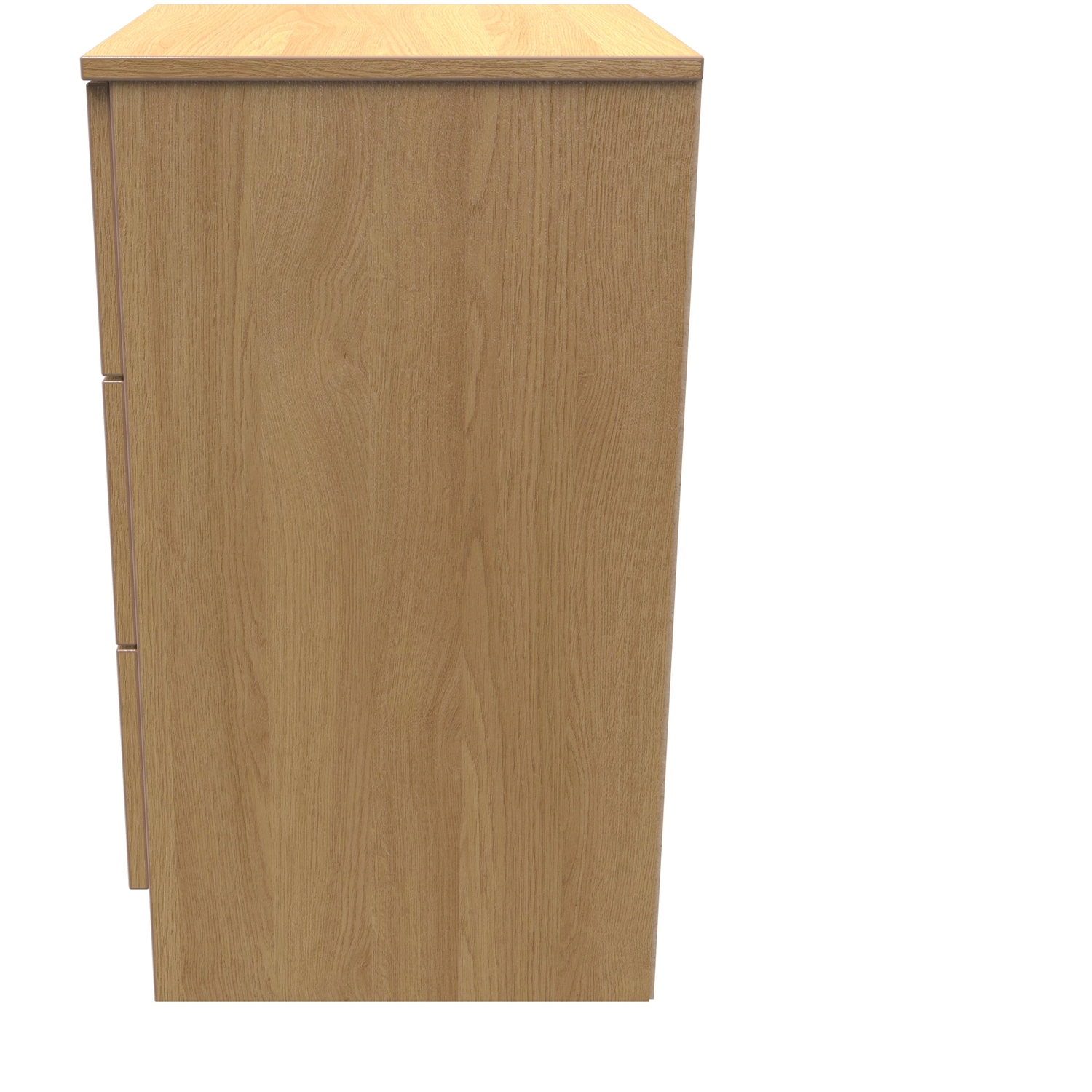 Dorset 3 Drawer Bedside Cabinet - Modern Oak