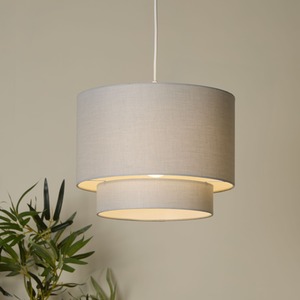 Alina Grey 2 Tier Ceiling Shade