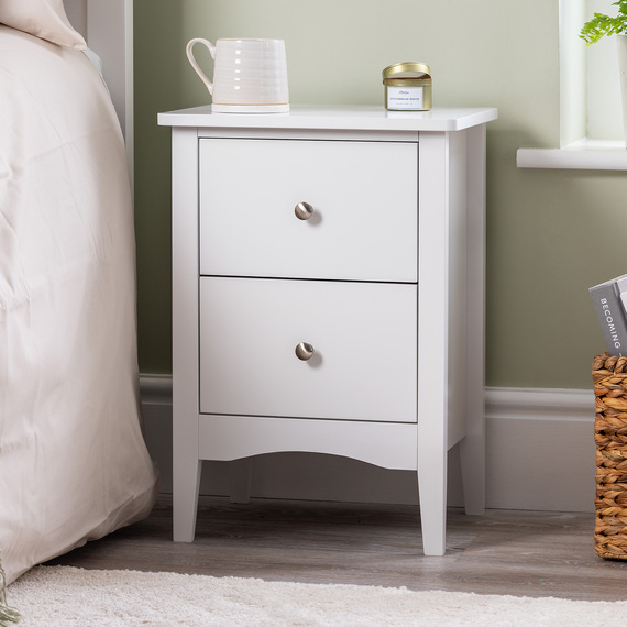 2 Drawer Bedside Cabinet Table