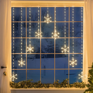 Christmas Snowflake Curtain Light