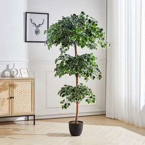 Artificial Zamioculcas Tree in Plastic Pot