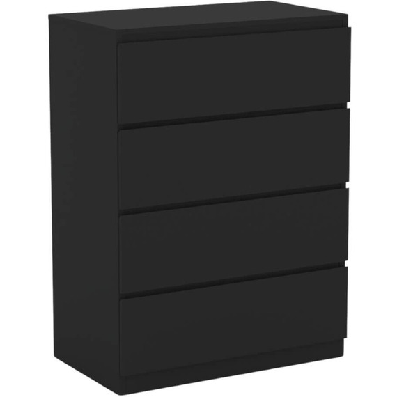 Home Source Lugano 4 Drawer Chest of Drawers High Gloss Drawer Fronts   