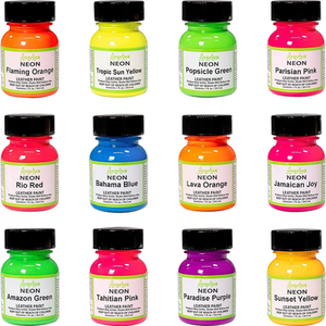 Acrylic Leather Paint Neon Colours 1oz