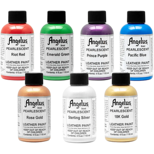 Acrylic Leather Paint Pearlescent Colours 4oz